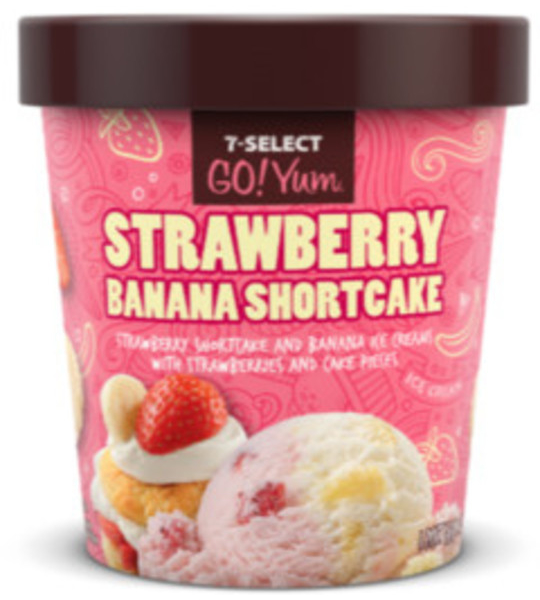 7 Select Go Yum Strawberry Banana Shortcake Pint Minibar Delivery